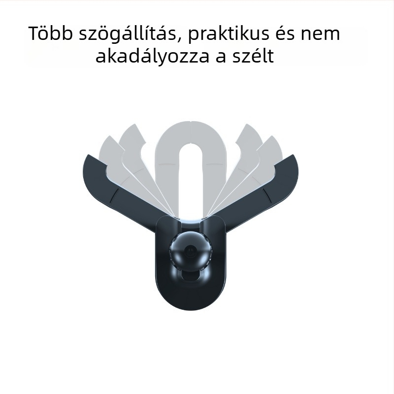  univerzális autótelefon-tartó a légcsatornához, snap-on rögzítés, állítható nyílás, 5W teljesítmény, testreszabás elérhető