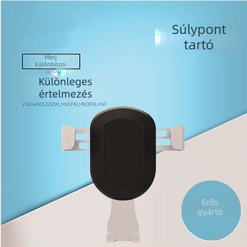 Univerzális műanyag autótelefon-tartó, illeszkedik a szellőzőnyílásba és navigációhoz