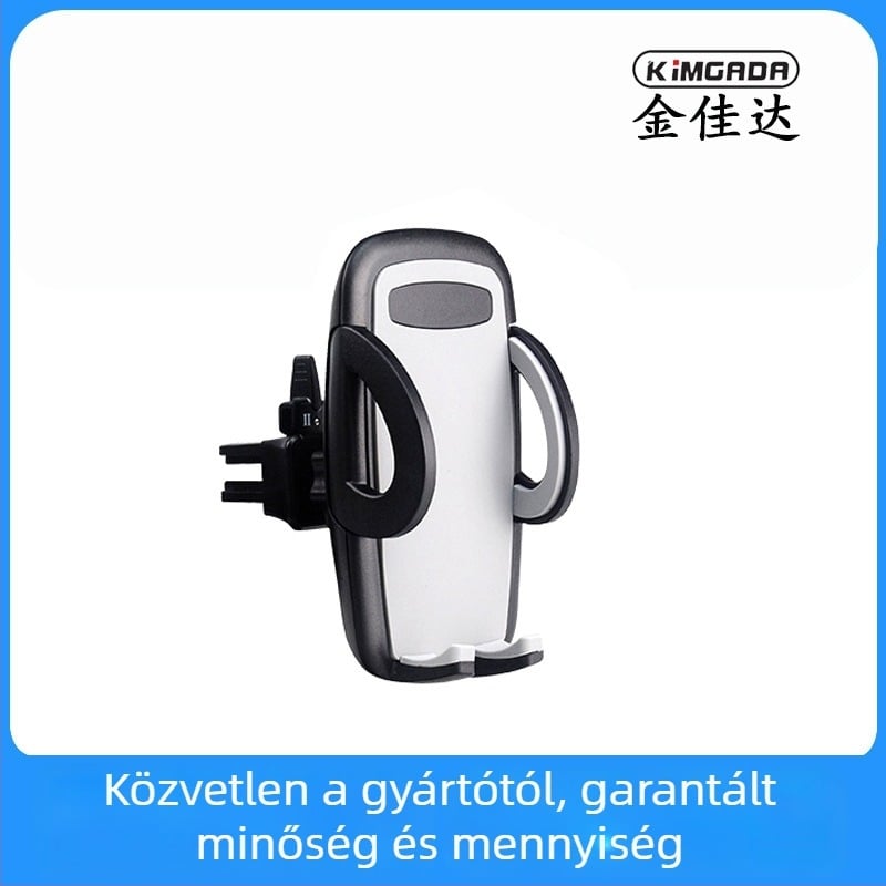 Autó légcsatornába illeszkedő telefon tartó navigációhoz – snap-on rögzítés, univerzális kompatibilitás, akkumulátor nélküli