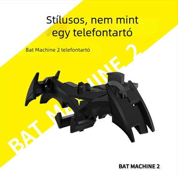 Autótelefon-tartó gravitációs mechanizmussal, denevér alakú, rajzfilmszerű dizájn, ventilációs nyílásba rögzíthető, univerzális