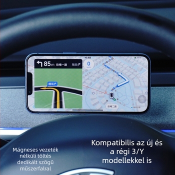Tesla Model 3/Y mágneses vezeték nélküli autós telefon-tartó navigációval