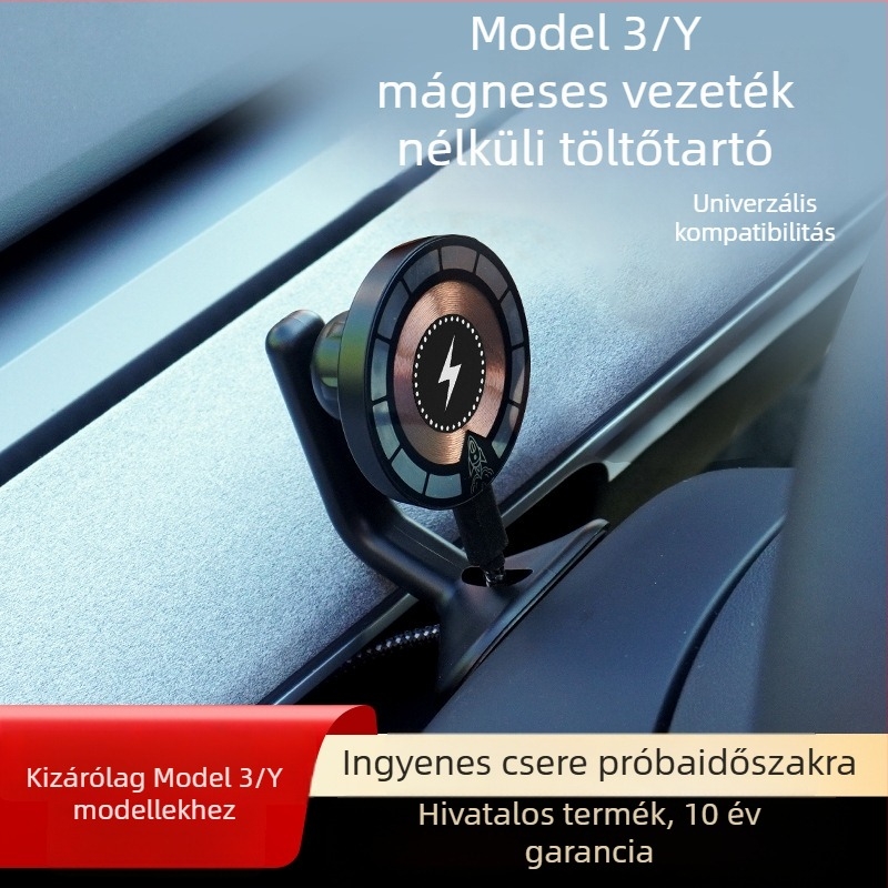 Tesla Model 3/Y mágneses vezeték nélküli autós telefon-tartó navigációval