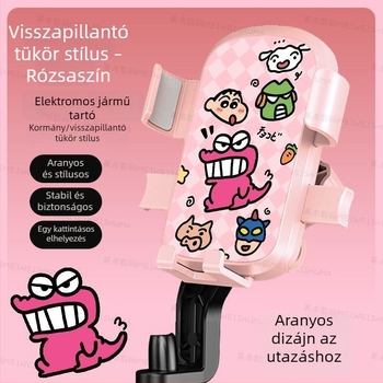 Autó- és kerékpárhoz tartó telefon, rázkódás elleni csillapítással és stabil rögzítéssel