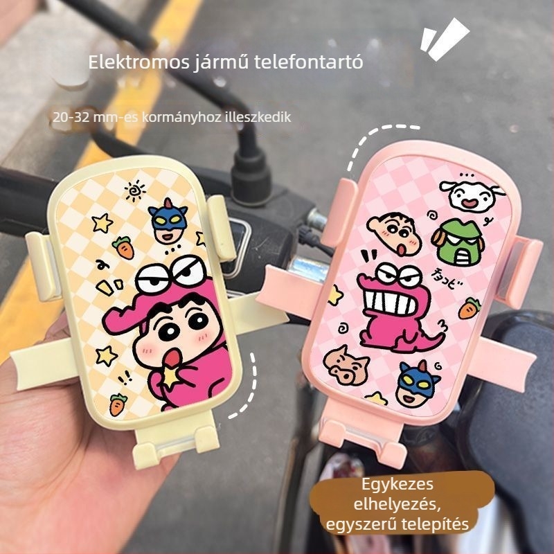 Autó- és kerékpárhoz tartó telefon, rázkódás elleni csillapítással és stabil rögzítéssel