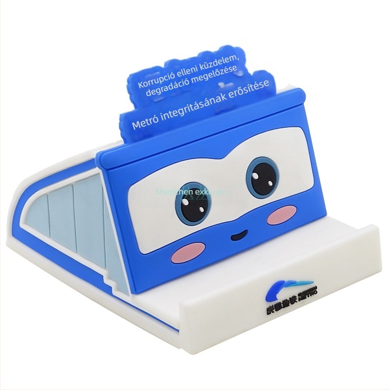 Rajzfilmszerű telefonos állvány, testreszabható aranyos figura, személyre szabott ajándék, 3D kreatív PVC asztali tartó