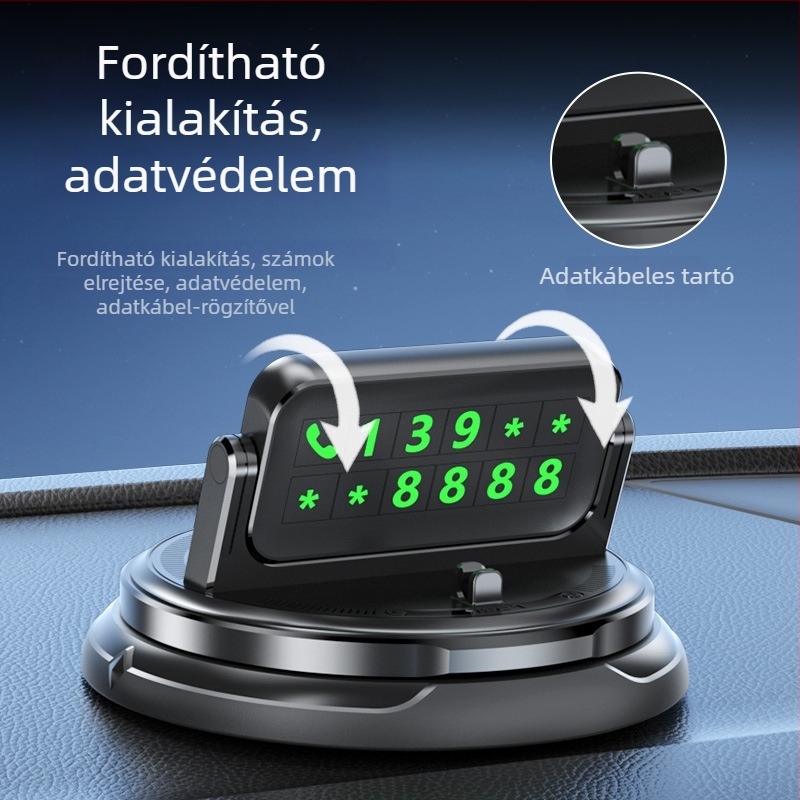 Műszerfalra szerelhető telefon-tartó - univerzális, Lcars, ragasztós telepítés, műszerfal, testreszabható
