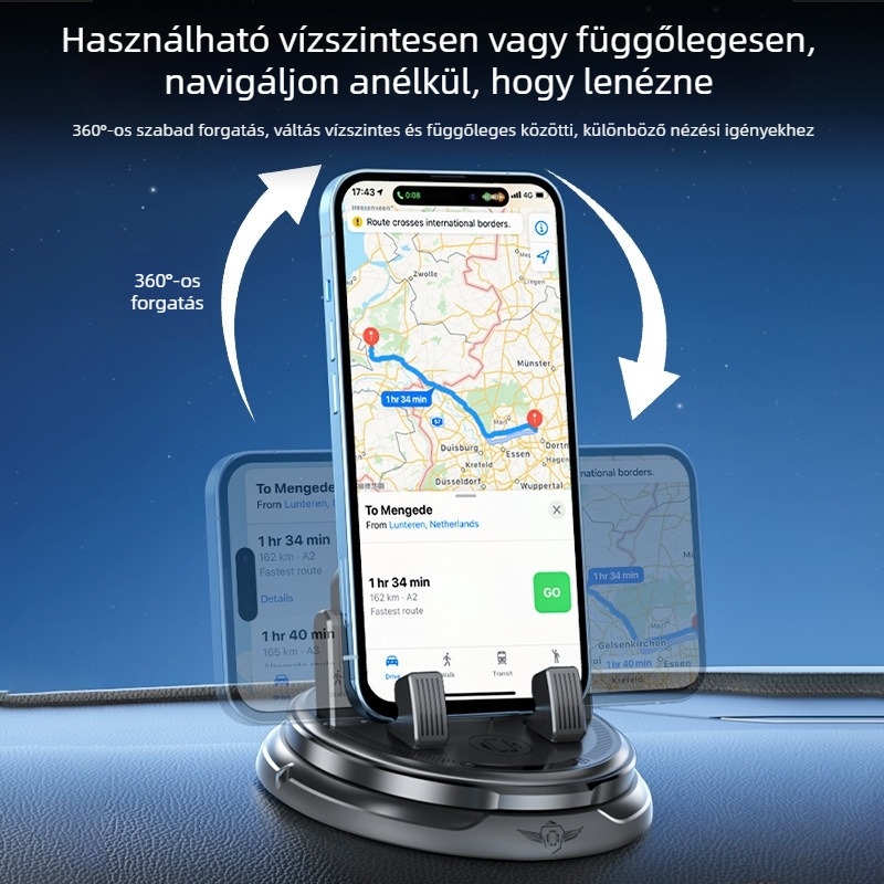 Műszerfalra szerelhető telefon-tartó - univerzális, Lcars, ragasztós telepítés, műszerfal, testreszabható