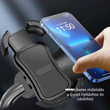 Új alumínium ötvözetű telefon-tartó elektromos járművekhez és motorkerékpárokhoz, négykaros fogó