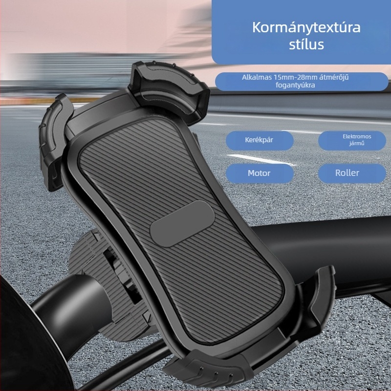 Új alumínium ötvözetű telefon-tartó elektromos járművekhez és motorkerékpárokhoz, négykaros fogó