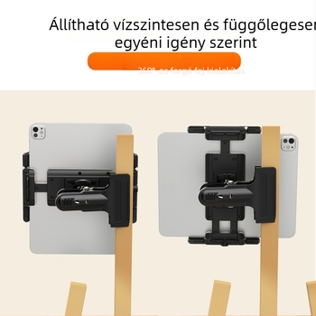 Fémes univerzális autótelefon-tartó állvány, klipszes, Modell D001, kompatibil Apple, Huawei és Xiaomi