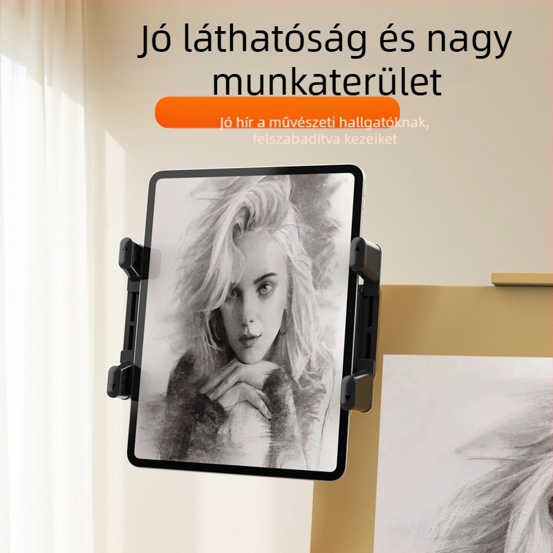 Fémes univerzális autótelefon-tartó állvány, klipszes, Modell D001, kompatibil Apple, Huawei és Xiaomi