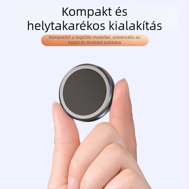 Zero-gravity autótelefon navigációs tartó – öntapadós rögzítés, alumíniumötvözet, mágneses kormánykerékhez