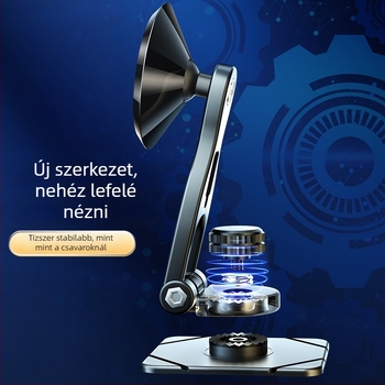 Mágneses autós telefon-tartó, univerzális a műszerfalhoz illeszkedő, 7,5W teljesítmény, testreszabható