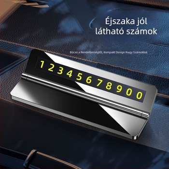 Rejtett típusú autóparkoló tábla középkonzolhoz, modell T1, anyag Egyéb, logónyomtatás OK, ideális üzleti ajándék