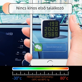 Elektronikus ideiglenes parkolási kártya intelligens érzékelővel, rejtett kialakítás, modell YH-A10, műanyag