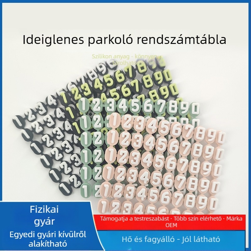 Autó mozgató számlemez – PVC puha ragasztó, csúszásmentes, DIY ideiglenes parkoló tábla, Spot modell, New Leap márka, Dongguan eredet