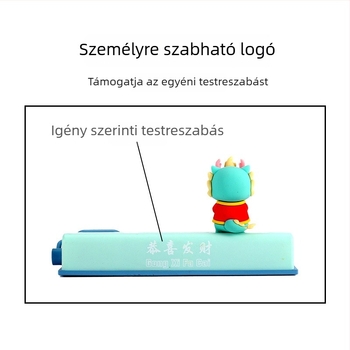 Ideiglenes parkolási jel - Rejtett típusú mágneses rendszám, karikatúra motívummal, PVC puha ragasztó, modell YF20241106, márka Silver Maple, logónyomtatás elérhető, testreszabás rendelésre