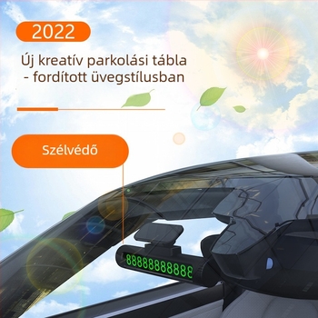 Autó belső dekoráció – ideiglenes parkolási jel telefonszámmal, modell YT-P11, műanyag, OK logó, EITAI márka