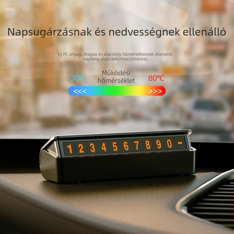 Rejtett mozgó gépjármű rendszámlemez, műanyag, modell Move license plate, testreszabás elérhető, logó nyomtatás elérhető