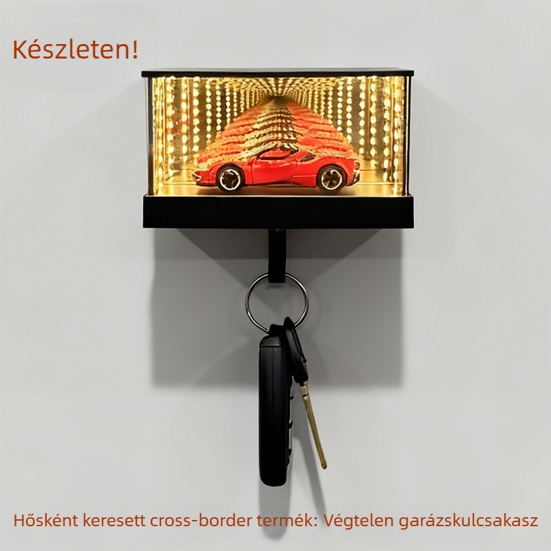 Infinity Garage kulcstartó akasztó – műanyag, modern művészeti stílus, kiegészítők és charmok, IP engedély nélküli