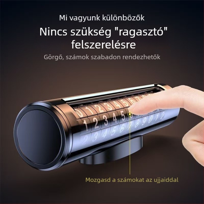 Rejtett fém rendszám autókhoz logónyomtatással, hőálló, modell T16