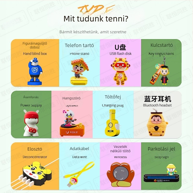 PVC autóparkoló jelölő dekoráció – 3D karikatúra világító DIY, testreszabható forma/logó, modell 202410171522