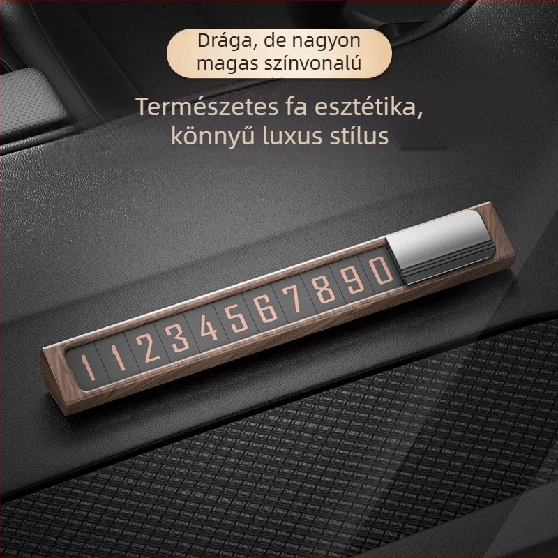 Joe's diófából készült parkolótábla, rejtett típus