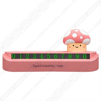 Autódekoráció - 3D PVC karikatúra parkolótábla testreszabható logóval és telefonszám-táblával (Modell Zsx-tcp-2024060610)