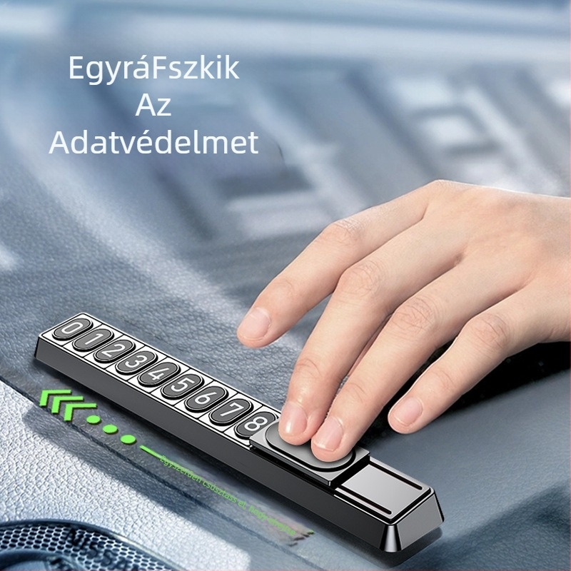 Mágneses ideiglenes parkolási tábla autóhoz, világító, modell Little One H10, műanyag, logó nyomtatás, licencelt magánmárka