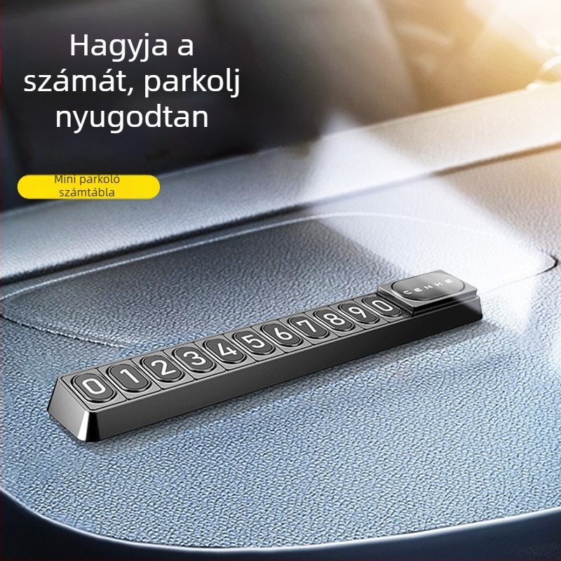Mágneses ideiglenes parkolási tábla autóhoz, világító, modell Little One H10, műanyag, logó nyomtatás, licencelt magánmárka