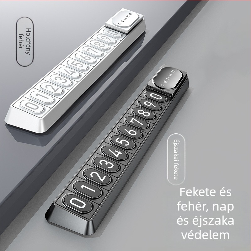Mágneses ideiglenes parkolási tábla autóhoz, világító, modell Little One H10, műanyag, logó nyomtatás, licencelt magánmárka