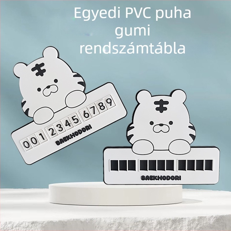 SMD típusú autó ideiglenes parkolási számtábla – PVC, modell 0711, márka Xinyue, termék kód 0711, testreszabható, logónyomtatás elérhető