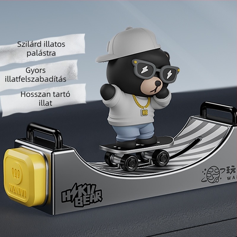 Autó belső kiegészítő – ideiglenes parkolási tábla és illatosító diffúzor, modell B03-HIKII, anyag műanyag, márka Playful