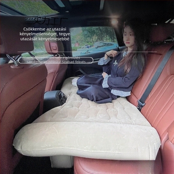 Autó hátsó ülésekre tervezett felfújható ágy — elektromos felfújás, Harumoto kompatibilis, üzleti autókhoz