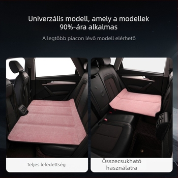 Hátsó ülésre szóló összecsukható autó matrac, univerzális, minden évszakra, sík alvófelület az autóban.