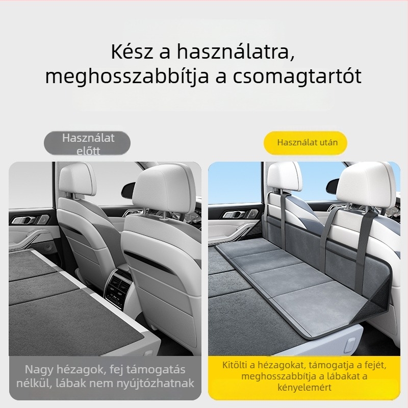 Autó hátsó üléseihez készült ágykiterjesztő lemez, SUV/Sedan, Modell 055, Teherbírás maximum 100 kg, Felfújítás nélkül, Kemping/ pihenő funkció