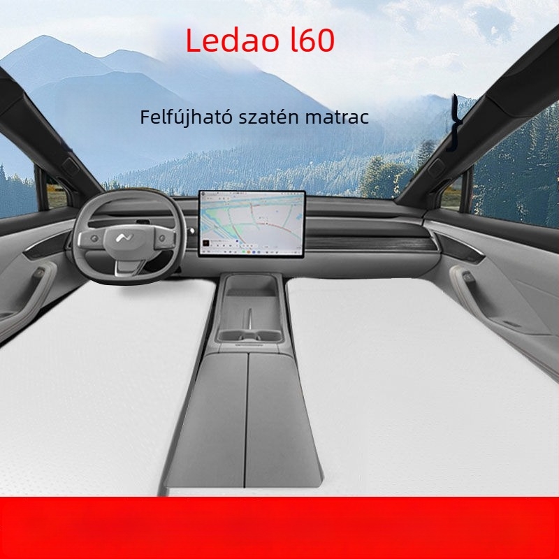 Ledao L60/L90 Felfújható autómatrac textúrt felülettel, utazásokhoz és kempingezéshez, teljes méretű pihenőmatrac kültéren