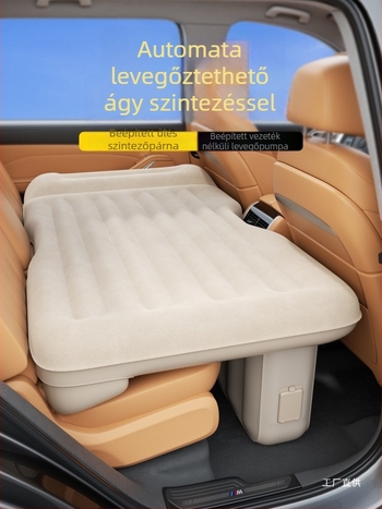 Autó hátsó ülései alvómatrac – elektromos pumpával felfújható, összecsukható matrac, SUV-kompatibilis, kopásálló, elegáns stílus
