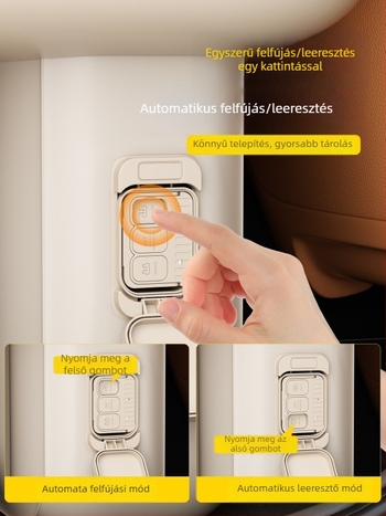 Autó hátsó ülései alvómatrac – elektromos pumpával felfújható, összecsukható matrac, SUV-kompatibilis, kopásálló, elegáns stílus