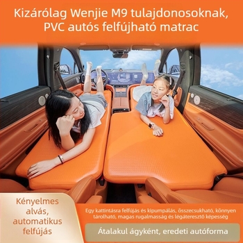 Felfújható SUV hátsó ülése matrac kempingezéshez — PVC anyag; vízálló és kopásálló; automatikus felfúvás külső pumpával; univerzális illeszkedés; maximális teher 500 kg
