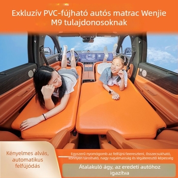Felfújható SUV hátsó ülése matrac kempingezéshez — PVC anyag; vízálló és kopásálló; automatikus felfúvás külső pumpával; univerzális illeszkedés; maximális teher 500 kg