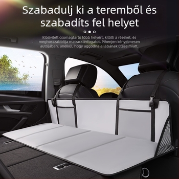 SUV hátsó üléseihez illeszkedő kinyúló alvópárna — pihenés az autóban, modell 1LB, felfújás nélkül, maximális teher 100