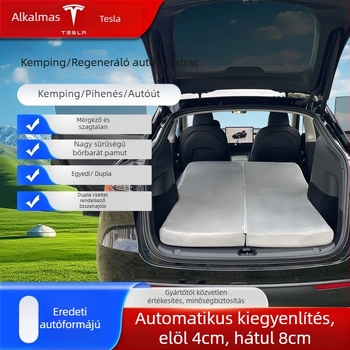 Tesla Model 3/Y Csomagtérajtó alvó matrac — Kettős használat autó és kültérre, Automatikus felfújás, 5 kg