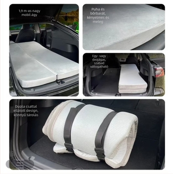Tesla Model 3/Y Csomagtérajtó alvó matrac — Kettős használat autó és kültérre, Automatikus felfújás, 5 kg