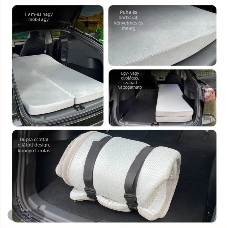 Tesla Model 3/Y Csomagtérajtó alvó matrac — Kettős használat autó és kültérre, Automatikus felfújás, 5 kg