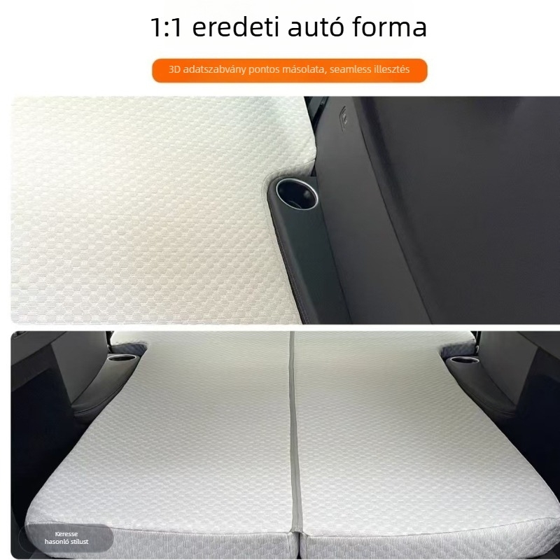 Tesla Model Y autómatrac 192×108 cm, 5 kg, automatikus felfújás, kettős használat autóhoz és kültérre, logónyomtatás elérhető