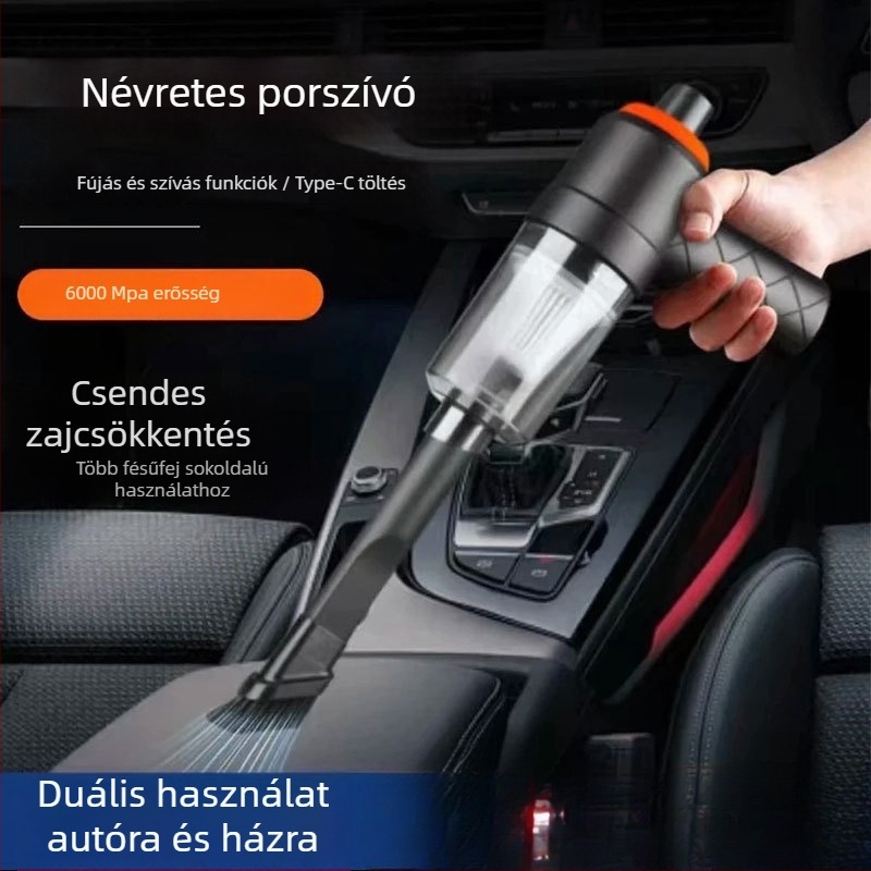 Town Head hordozható vezeték nélküli porszívó – kézi, 7.4V, 80W, 3500Pa, újratölthető