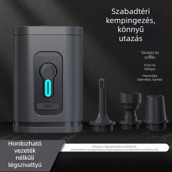 USB-s elektromos levegőpumpa felfújható matracokhoz, párnákhoz és úszógyűrűkhöz – kültéri kempingezéshez