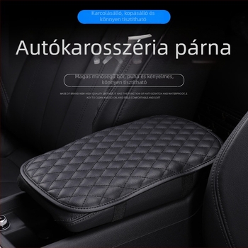 Univerzális bőr kartámasz-készülék központi konzolhoz – könyökpárna és telepítési támogatás