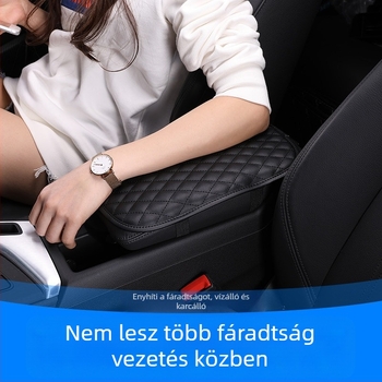 Univerzális bőr kartámasz-készülék központi konzolhoz – könyökpárna és telepítési támogatás
